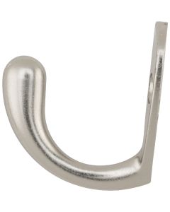 National Satin Nickel Single Prong Robe Hook