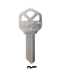 Do it Best Kwikset Nickel Plated House Key, KW1 / 1176-250 DIB (250-Pack)