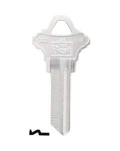 Do it Best Schlage Nickel Plated House Key, SC1 / 1145-250 DIB (250-Pack)