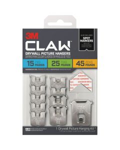 3M Claw Drywall Picture Hangers with Spot Markers (Variety Pack)