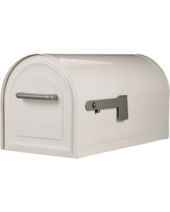 Gibraltar Reliant White Locking Post Mount Mailbox