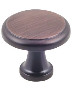 KasaWare 1-3/16 In. Dia. Brushed Oil Rubbed Bronze Cabinet Knob (4-Pack)