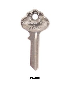 ILCO Weiser Nickel Plated House Key, WR2 / X1054WA (10-Pack)