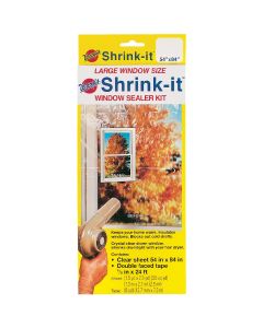 Warp's Shrink-it 54 In. x 84 In. Indoor Shrink Film Window Kit