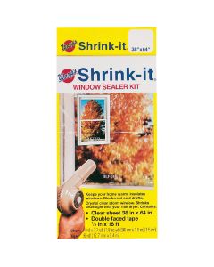 Warp's Shrink-it 38 In. x 64 In. Indoor Shrink Film Window Kit