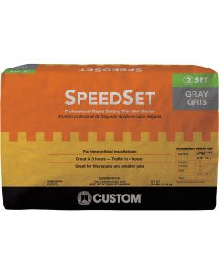 Custom Building Products 25 Lb. Gray SpeedSet Fortified Thin-Set Mortar