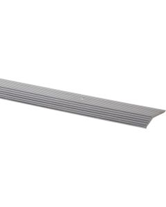 Do it Satin Silver Fluted 1-3/8 In. x 6 Ft. Aluminum Carpet Trim Bar, Wide