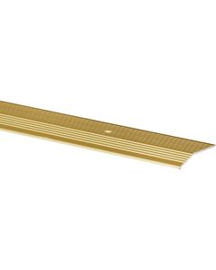 Do it Satin Gold Fluted 2 In. x 3 Ft. Aluminum Carpet Trim Bar, Extra Wide