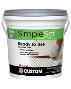 Custom Building Products SimpleSet Gallon Gray Pre-Mixed Thin-Set Mortar
