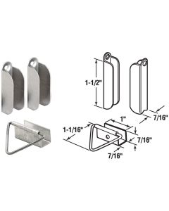 Prime-Line 7/16 In. Mill Hanger & Latch (2-Pack)