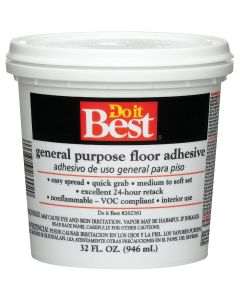 Do it Best Beige General-Purpose Floor Adhesive (Quart)