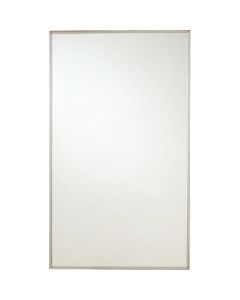 Zenith Stainless Steel 13.5 In. W x 23.5 In. H x 3.5 In. D Single Mirror Surface/Recess Mount Medicine Cabinet