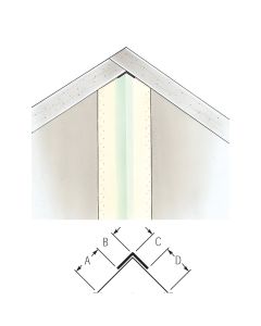 Beadex 5/8 In. x 8 Ft. Paper Faced Metal Inside Drywall Corner Bead