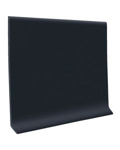 Roppe 4 In. x 4 Ft. Black Vinyl Dryback Wall Cove Base