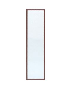 Home Decor Innovations Suave 13 In. x 49 In. Walnut Brown Plastic Door Mirror