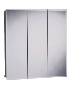 Zenith Frameless Beveled 23-5/8 In. W x 25-1/2 In. H x 4-1/2 In. D Tri-View Surface Mount Medicine Cabinet