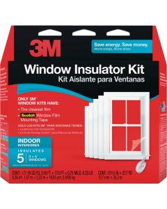 3M Indoor 62 In. x 210 In. Window Insulation Kit, (5-Pack)