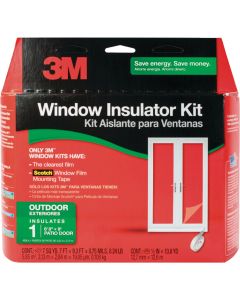 3M Outdoor Patio Door 84 In. x 112 In. Window Insulation Kit