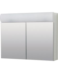 Zenith Zenna Home Frameless 23.25 In. W. x 18.63 In. H. x 5.88 In. D. Bi-View Surface Mounted Lighted Medicine Cabinet