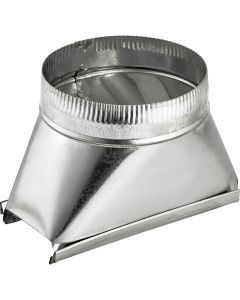 Lambro 6 In. Galvanized Standard Round Transition Boot