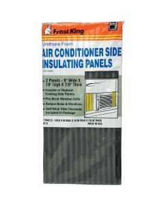 Frost King 9 In. W. x 18 In. H. Charcoal Side Air Conditioner Insulating Panel (2-Pack)