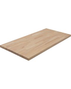 VT Industries CenterPointe 25 In. x 50 In. x 1.5 In. Unfinished Hevea Wood Butcher Block Countertop
