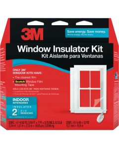 3M Indoor 62 In. x 84 In. Window Insulation Kit, (2-Pack)