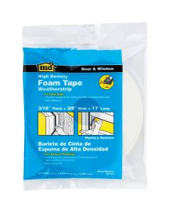 Wht 3/16x3/8x17' Clsd Foam Tape