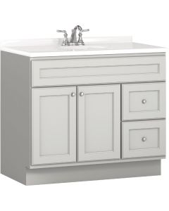 Bertch Northbrook 36 In. W x 34-1/2 In. H x 21 In. D Lighthouse Vanity Base without Top, 2 Door/2 Drawer