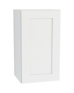 CraftMark Plymouth Shaker 18 In. W x 12 In. D x 30 In. H Ready To Assemble White Wall Kitchen Cabinet