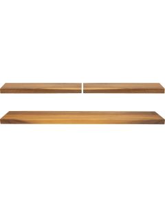 CenterPointe Acacia Wood Floating Shelves Set (3-Piece)