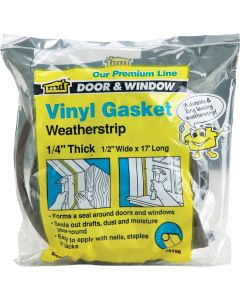 M-D 1/2 In. x 17 Ft. Brown Door Jamb Weatherstrip