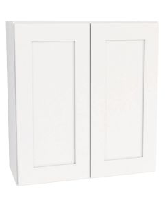 CraftMark Plymouth Shaker 24 In. W x 12 In. D x 30 In. H Ready To Assemble White Wall Kitchen Cabinet