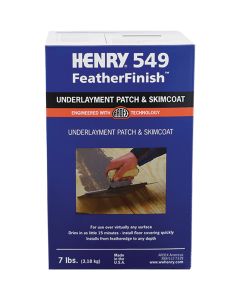 Henry 549 FeatherFinish Underlayment Patch & Skimcoat, Gray, 7 Lbs.