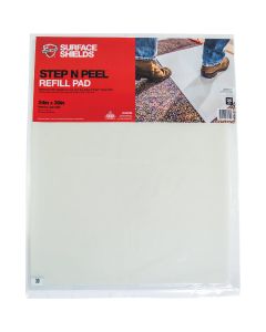 Surface Shields Step N Peel Clean Mat 24 In. x 30 In. Floor Protector Refill Sheets