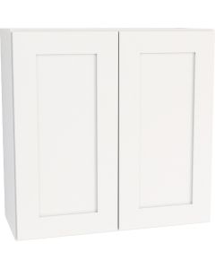 CraftMark Plymouth Shaker 30 In. W x 12 In. D x 30 In. H Ready To Assemble White Wall Kitchen Cabinet