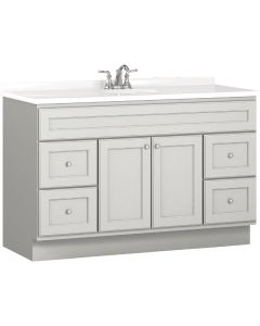 Bertch Northbrook 48 In. W x 34-1/2 In. H x 21 In. D Lighthouse Vanity Base without Top, 2 Door/4 Drawer