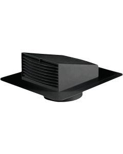 Dundas Jafine 6 In. Black Plastic Roof Vent Cap