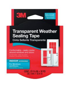 3M 1-1/2 In. x 30 Ft. Clear Weatherseal Tape