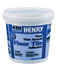 Henry 430 ClearPro Vinyl Floor Adhesive, 1 Qt.