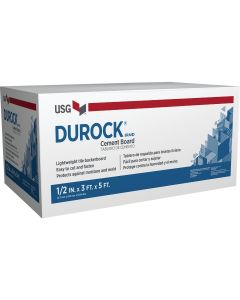 Durock 1/2 In. x 3 Ft. x 5 Ft. Interior/Exterior Cement Board