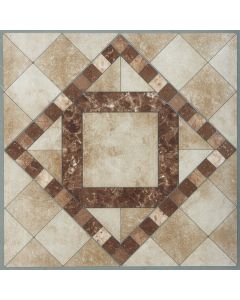 Home Impressions Travertine Mosaic 12 In. x 12 In. Vinyl Floor Tile (45 Sq. Ft./Box)