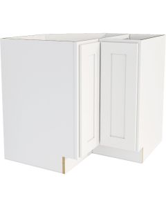 CraftMark Plymouth Shaker 36 In. W x 24 In. D x 34. 5 In H Ready To Assemble White Corner Base Kitchen Cabinet