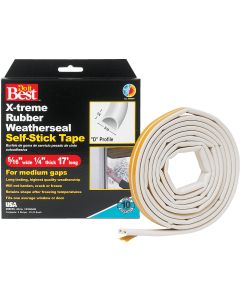 Do it Best White 17' 5/16" Rubber Weatherstrip