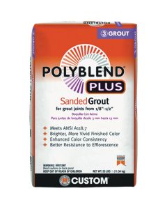 Custom Building Products PolyBlend PLUS 25 Lb. Delorean Gray Sanded Tile Grout