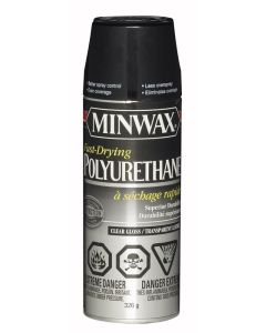 11.5 Oz Minwax 33050 Clear Fast-Drying Oil-Based Polyurethane, Warm Gloss