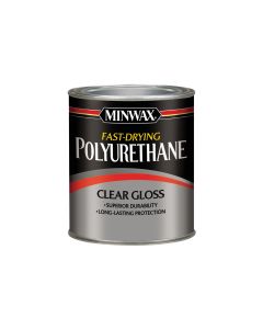 1 Qt Minwax 63000 Clear Fast-Drying Oil-Based Polyurethane, Gloss