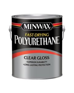 1 Gal Minwax 71030 Clear Fast-Drying Oil-Based Polyurethane, Gloss