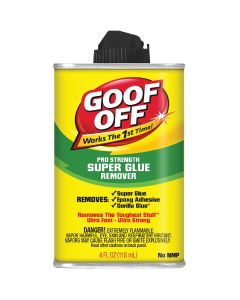 Goof Off 4 Oz. Pro Strength Super Glue Remover