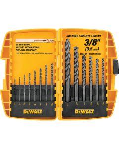 DEWALT 14-Piece Black Oxide Drill Bit Set, 1/16 In. thru 3/8 In.